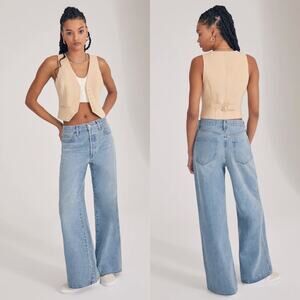 Favorite Daughter The Ollie Low Rise Ultimate Baggy Wide Leg Torro